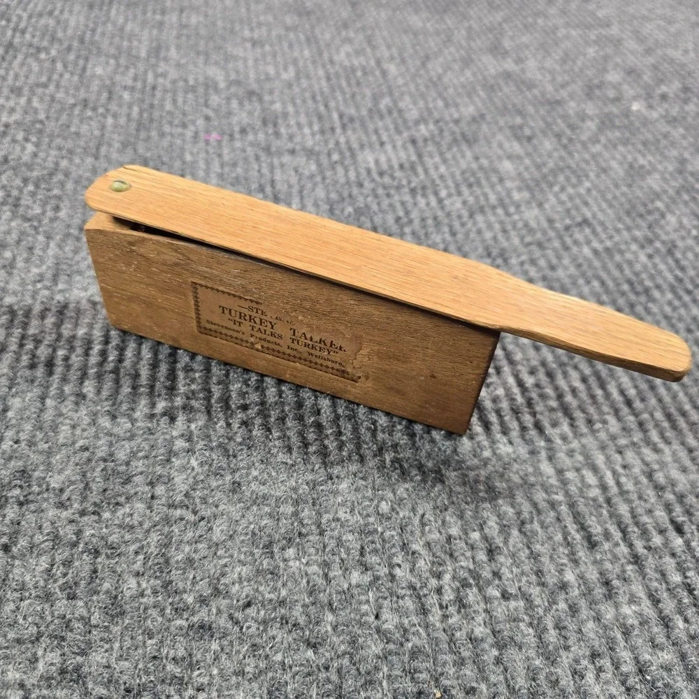 Vintage Stevenson's Turkey Talker Wooden Box Call Wellsboro PA